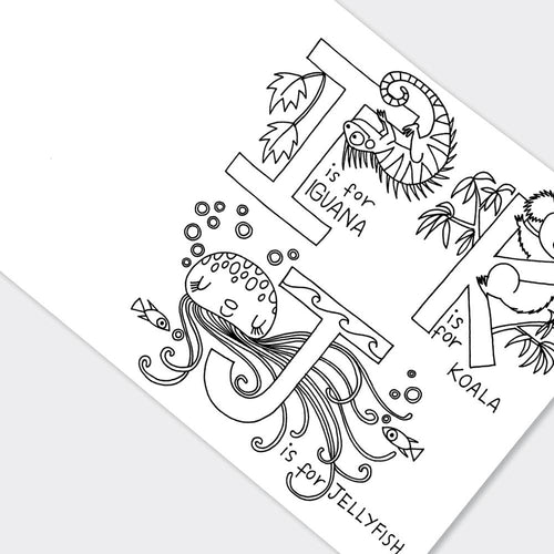 Children’s Alphabet Colouring Book for Creative Learning