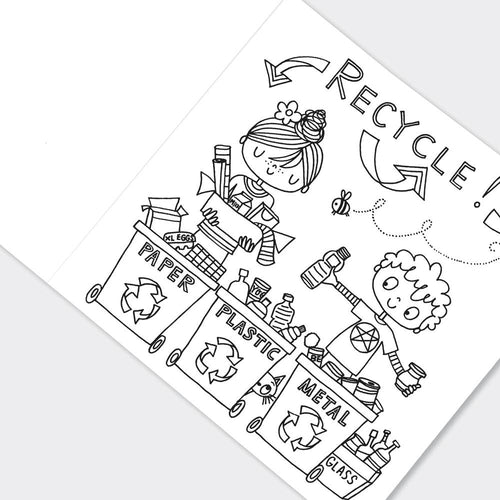 Children’s Save the Earth Colouring Book for Creative Learning