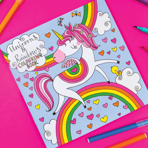 Children’s Unicorns & Rainbows Colouring Book for Creative Fun