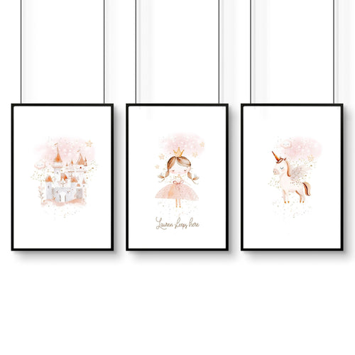 Childrens Wall Prints | Set of 3 wall art prints
