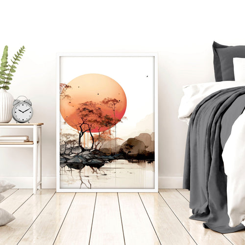 Chinese Wall Art | Set of 3 Asian Inspired Wall art Prints