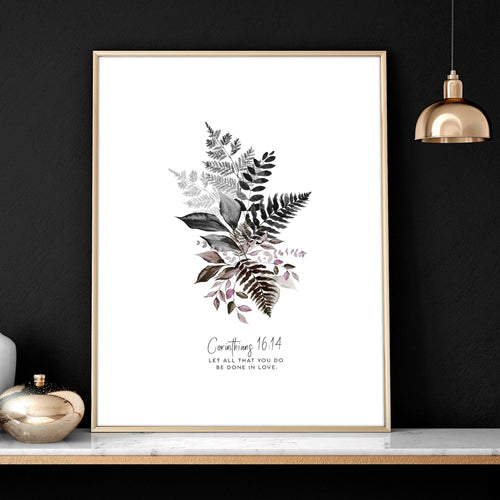 3 Piece Christian Wall Art – Set of 3 Framed Prints