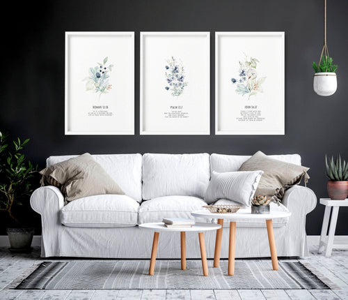 Christian posters | set of 3 Home decoration wall art prints