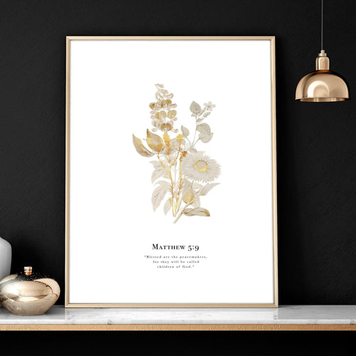 Bible quote wall art | set of 3 Christian wall art prints