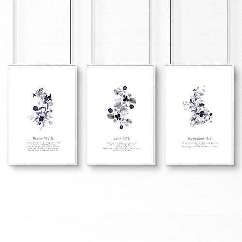 Christian Wall Art – Set of 3 Prints