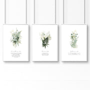 Christianity Bible wall art for bedroom | set of 3 wall art prints