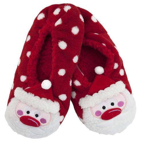 Sock Stack Womens Christmas Slipper Socks Reindeer Santa Design Non Slip Grips Super Soft Non-Slip Indoor Sock