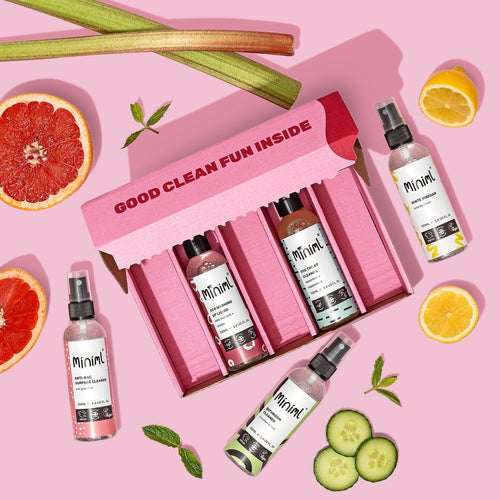 Miniml Cleaning Trial & Travel Set | 5 x 100ml Mini Cleaners Gift Bundle