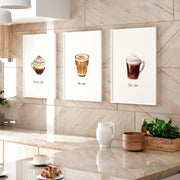 Coffee Wall Art Ideas – Set of 3 Kitchen Prints