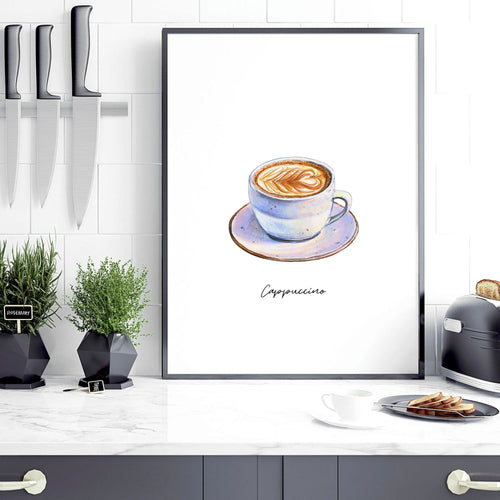 Coffee Shop Wall Design Ideas – Set of 3 Art Prints