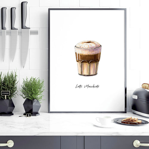 Coffee Shop Wall Design Ideas – Set of 3 Art Prints