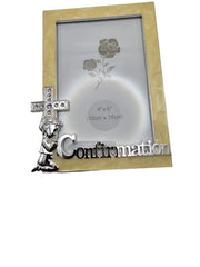 cream  outer frame pearlised effect  confirmation frame