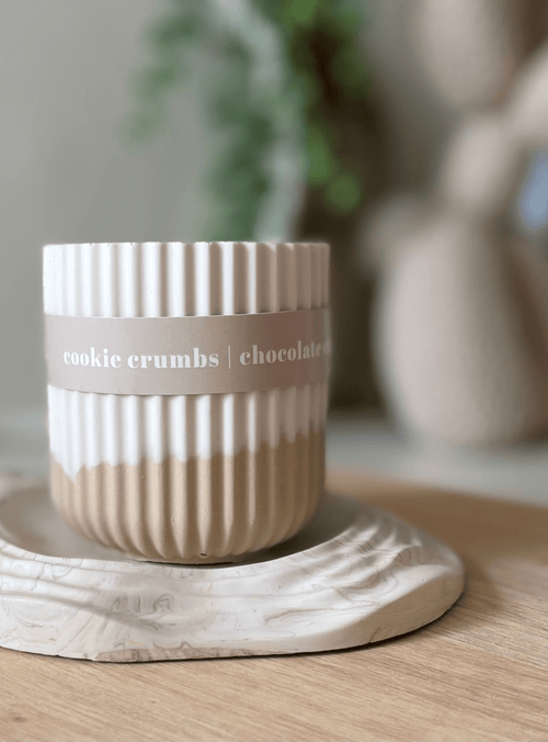 Cookie Crumbs Stoneware Soy Candle – Warm Scandi-Inspired Aroma