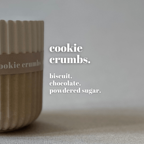 Cookie Crumbs Stoneware Soy Candle – Warm Scandi-Inspired Aroma