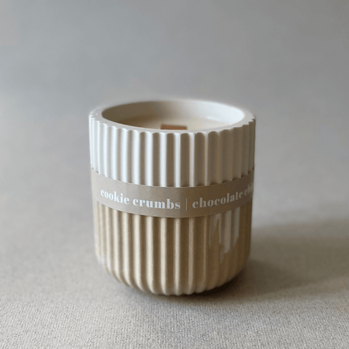 Cookie Crumbs Stoneware Soy Candle – Warm Scandi-Inspired Aroma