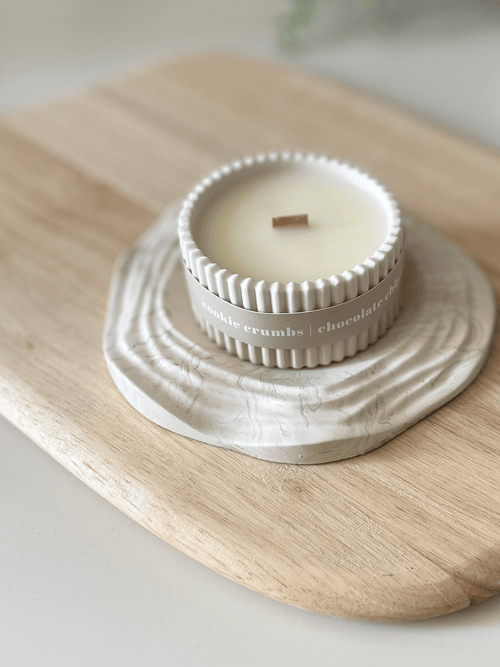 Cookie Crumbs Stoneware Soy Candle – Warm Scandi-Inspired Home Scent