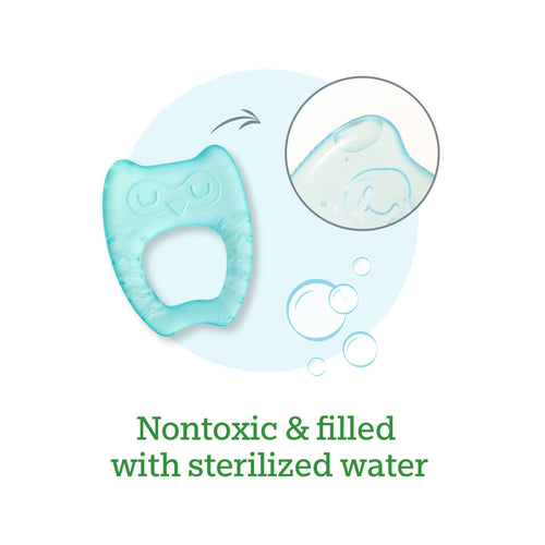 Cool Nature Teether - Two Pack - Green & Aqua / Yellow & Aqua