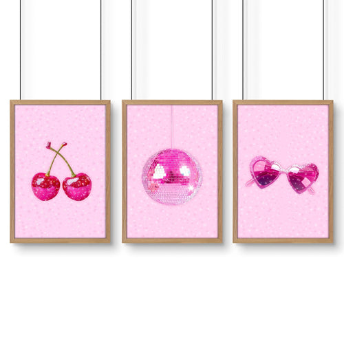 Cool Wall Decor For Teens | Set of 3 Pop Wall art Prints