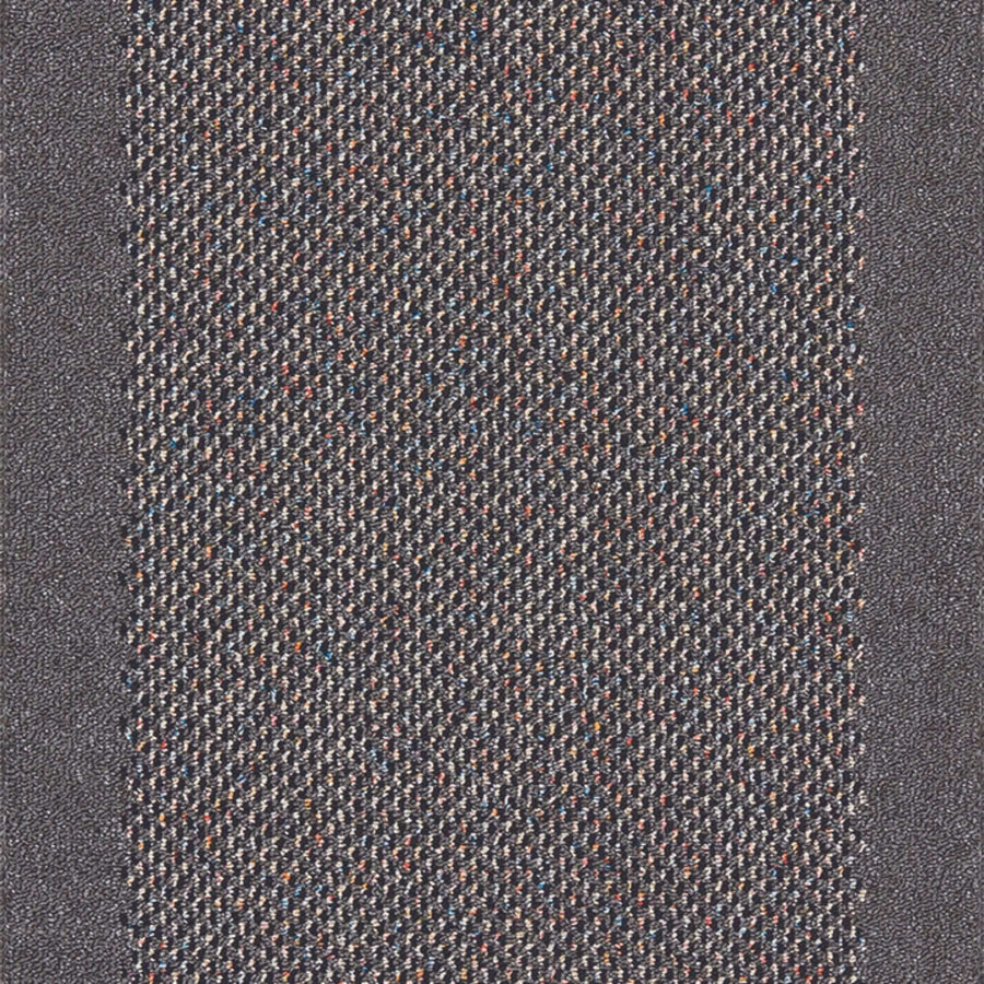Washable Bordered Dark Grey Rug | 110D