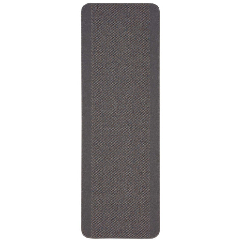 Washable Bordered Dark Grey Rug | 110D