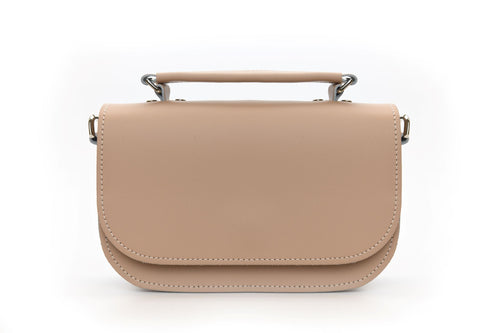 Aura Handmade Leather Bag - Iced Coffee