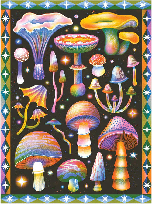 Cosmic Mushrooms 1000 Piece Jigsaw Puzzle by Galison