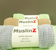 Cotton Waffle Baby Blanket