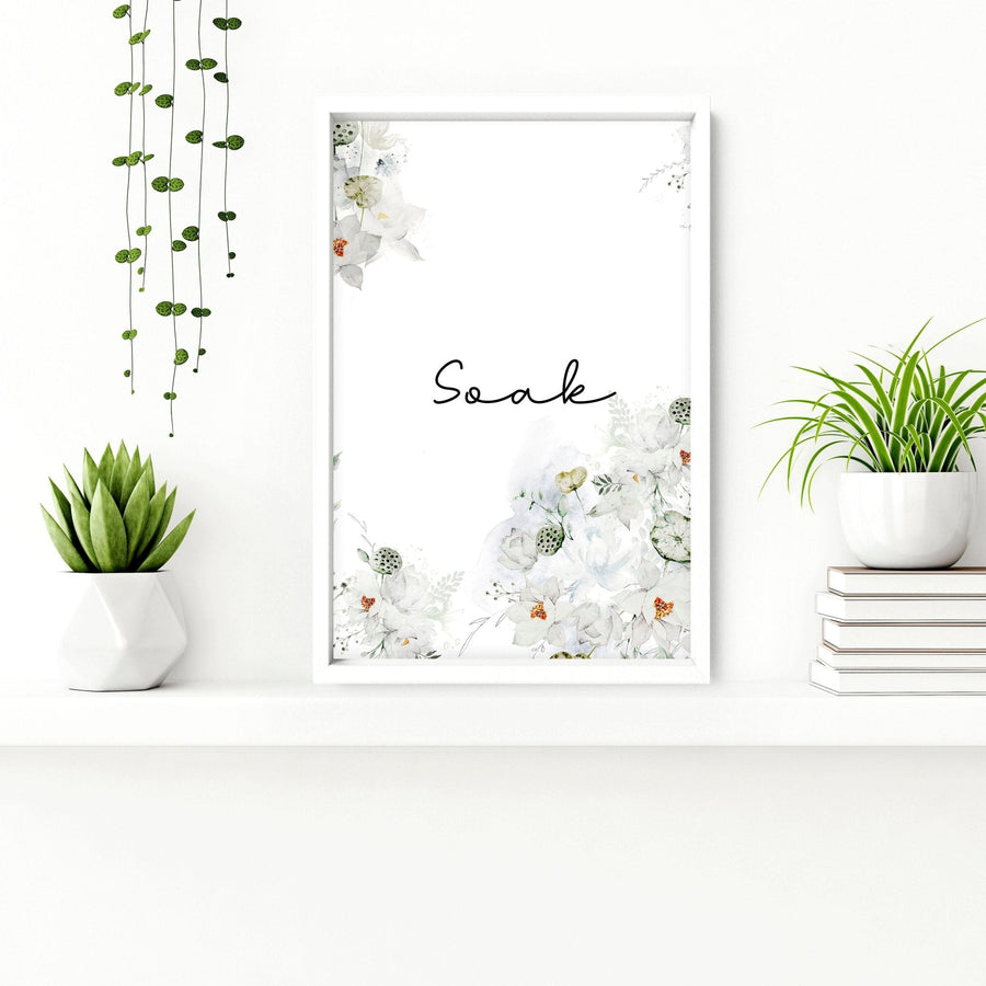 Country decor for Bathroom Set of 3 wall art