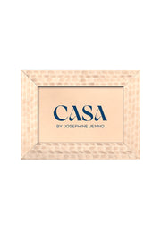 Cream and Beige Patterned Photo Frame 6x4"