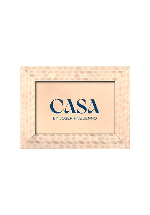 Cream and Beige Patterned Photo Frame 7x5"