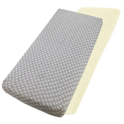 Crib Jersey Fitted Sheets 100% Cotton 40x90cm - Pack Of 2 - Fits All Models