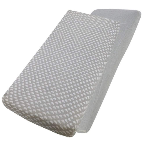Crib Jersey Fitted Sheets 100% Cotton 40x90cm - Pack Of 2 - Fits All Models