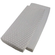 Crib Jersey Fitted Sheets 100% Cotton 40x90cm - Pack Of 4 - Fits All Models