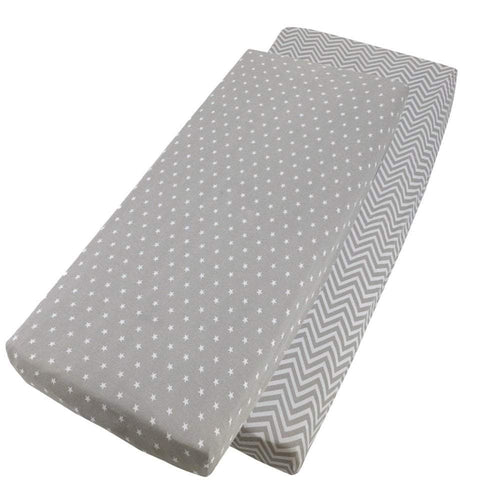 Crib Jersey Fitted Sheets 100% Cotton 40x90cm - Pack Of 4 - Fits All Models