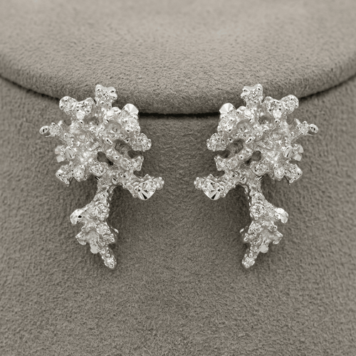 Dainty Saltwater Coral Stud Earrings - Gold or Silver