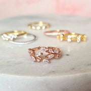Adjustable Leaf Ring in Rose Gold