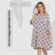 OLIVIA ROCCO Ladies Highland Cow Cream Baggy Nightdress Oversized T Shirt Nightshirt 100% Cotton Super Soft Cosy Home Loungewear