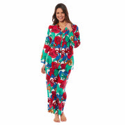 OLIVIA ROCCO Leopard Print Button Up Pyjama Set in Soft Breathable Viscose Sleepwear