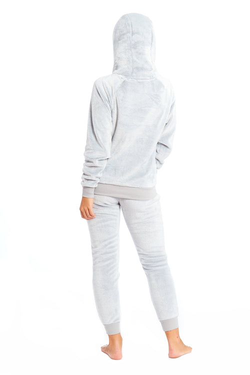 OLIVIA ROCCO Matching Mother Daughter Plush Fleece Hooded Pyjama Set Embroidered Sloth