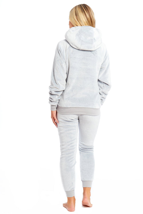 OLIVIA ROCCO Matching Mother Daughter Plush Fleece Hooded Pyjama Set Embroidered Sloth