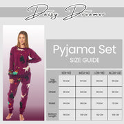 OLIVIA ROCCO Womens Cat And Dog Print Fleece Pyjama Set Long Sleeve Animal Print