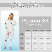 OLIVIA ROCCO Womens Soft Fleece Pyjama Set With Long Sleeve Penguins And Polar Bears