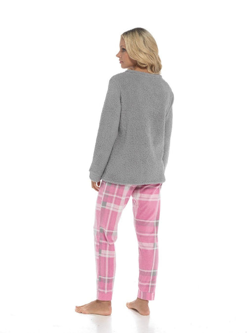 OLIVIA ROCCO Pyjama Set Ultra-Soft Fleece Polar Bear Print With Elasticated Bottoms