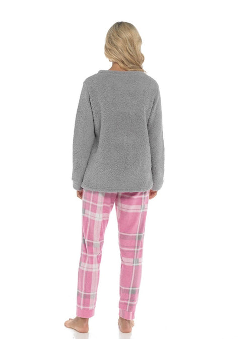 OLIVIA ROCCO Pyjama Set Ultra-Soft Fleece Polar Bear Print With Elasticated Bottoms