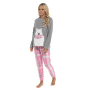 OLIVIA ROCCO Pyjama Set Ultra-Soft Fleece Polar Bear Print With Elasticated Bottoms