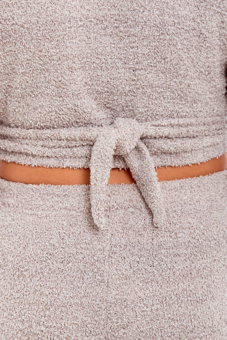 OLIVIA ROCCO Womens Teddy Fleece Loungewear Set With Wrap Top And Stretch Pants Easy-Care Super Soft Sleep Set