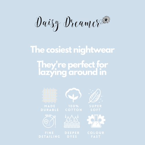 OLIVIA ROCCO Womens Grey Cotton Pyjama Set With Teddy Bear Design Cosy Easy-Care Nightwear Set