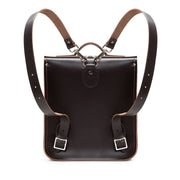 Handmade Leather City Backpack - Dark Brown