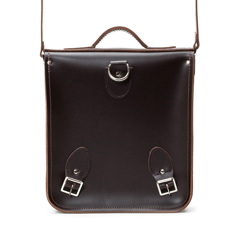 Handmade Leather City Backpack - Dark Brown