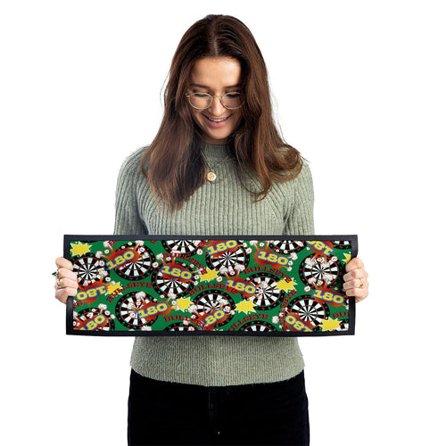 Bullseye Pattern - Darts Bar Runner